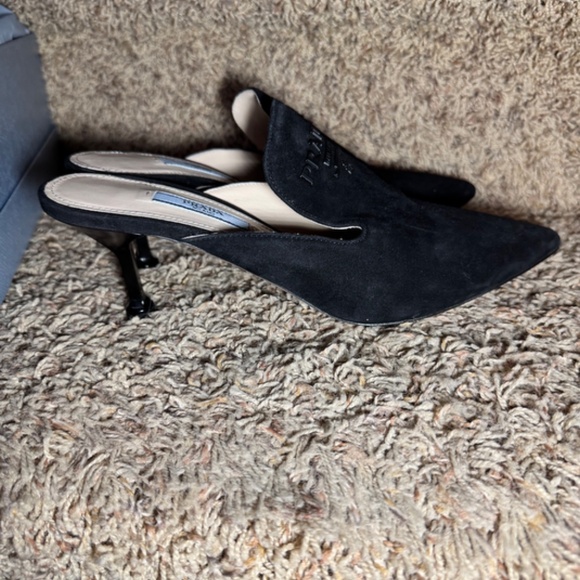Prada Calzature Donna Nero Heels, size 38 - Picture 11 of 13